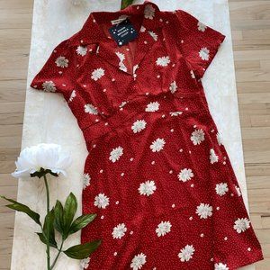 Cotton Candy LA (Coco Mccall Shop) Red Floral Mini Dress (M/L)